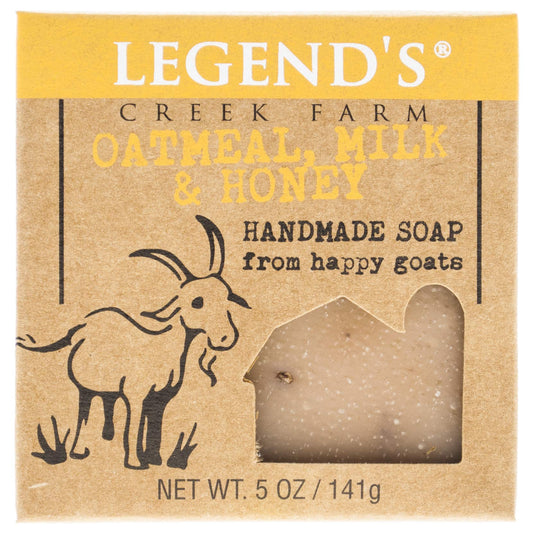 Legend's Creek Farm Goat Milk Soap - Cleansing Moisturizing Bar for Hands and Body - 5 Oz Creamy Lather, Nourishing, Gentle Natural Soap for Sensitive Beauty & Personal Care Legend's Creek