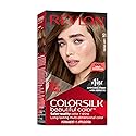 Revlon Colorsilk Beautiful Color Permanent Hair Color, Long-Lasting High-Definition Color, Shine & Silky Softness with 100% Gray Coverage, Ammonia