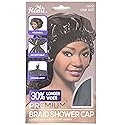 Ms Remi Premium Braid Shower Cap Black 25 inch long and 18.5 inch wide