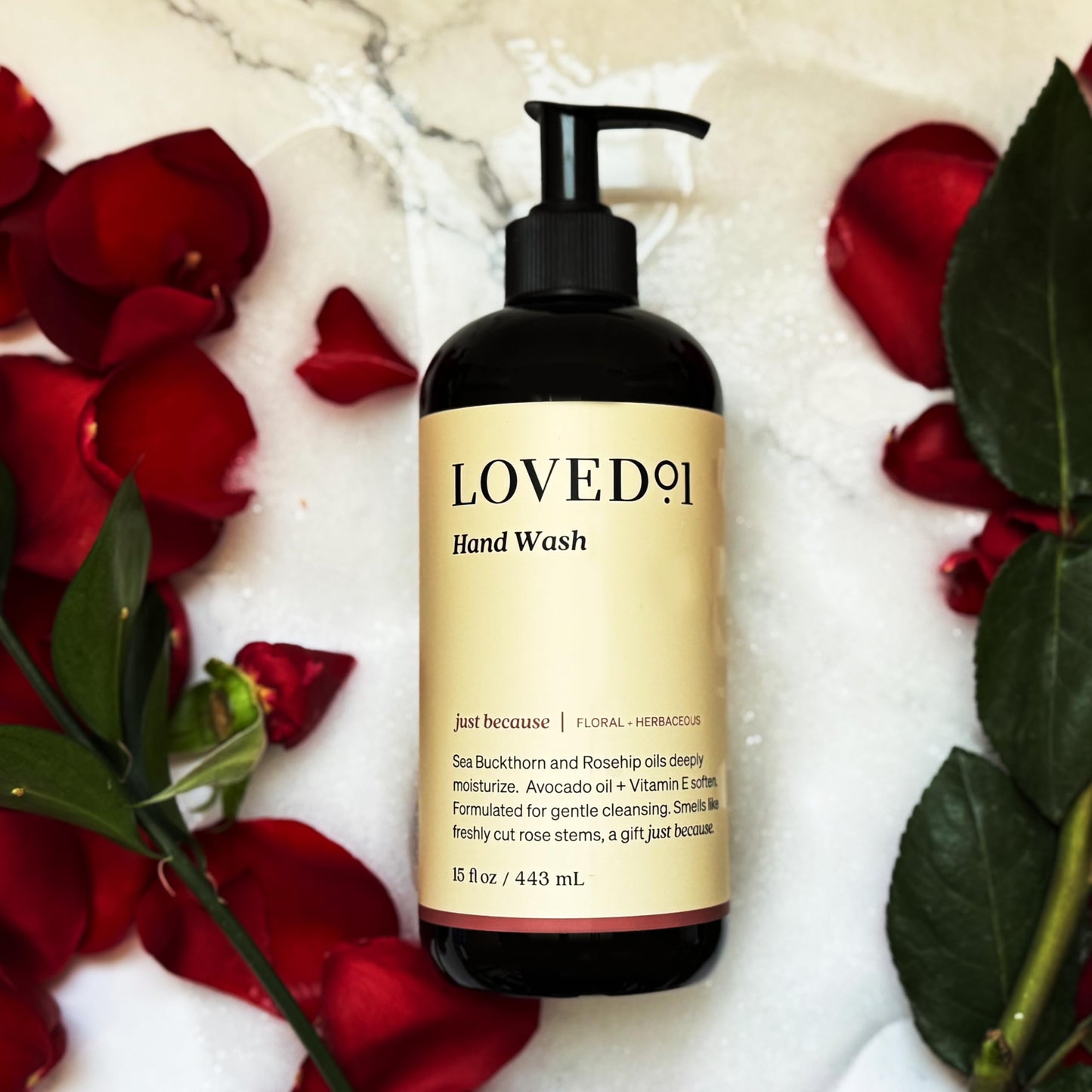Loved01 Hand Wash & Lotion Set, John Legend Skincare, Oprah's Favorite Things, Floral Scent, Moisturizing Vitamin E, Vegan & Cruelty-Free (15 Oz