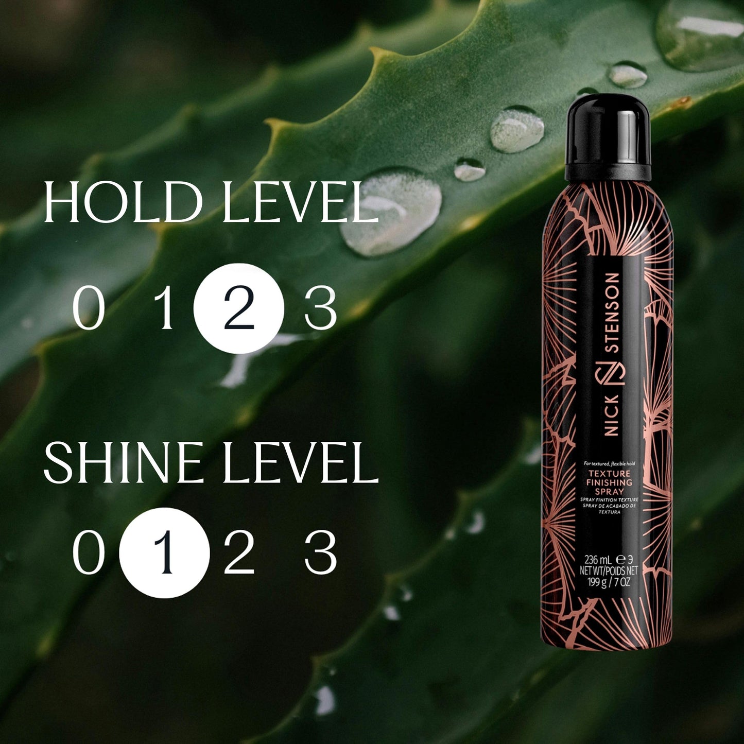 Nick Stenson Beauty Texture Finishing Spray - Volumizing Texture Spray for Hair with Flexible Hold - Ideal for Color-Treated & Second Day Hair