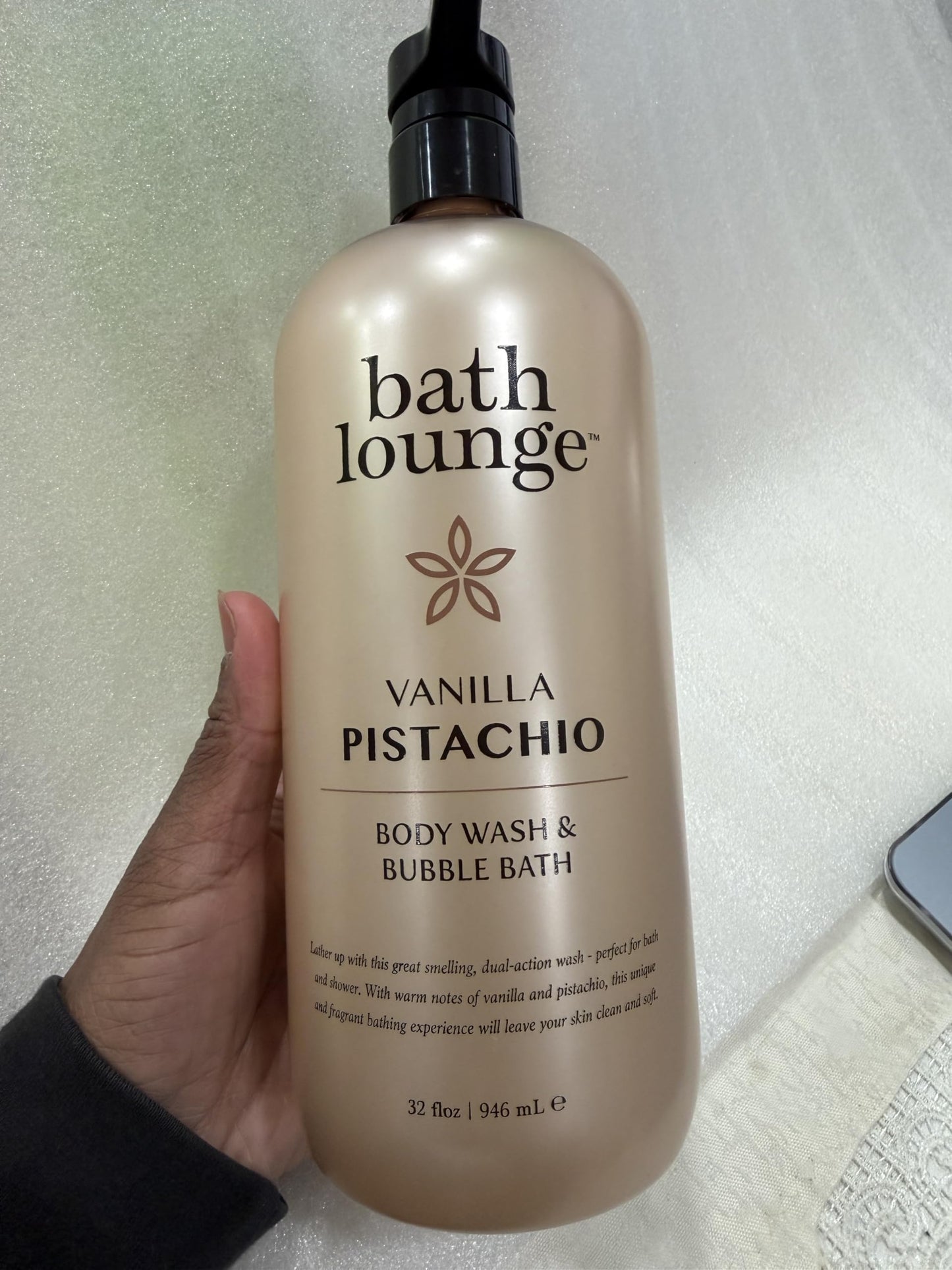 Bath Lounge Vanilla Pistachio Body Wash and Bubble Bath, 32 oz Beauty & Personal Care Bath Lounge