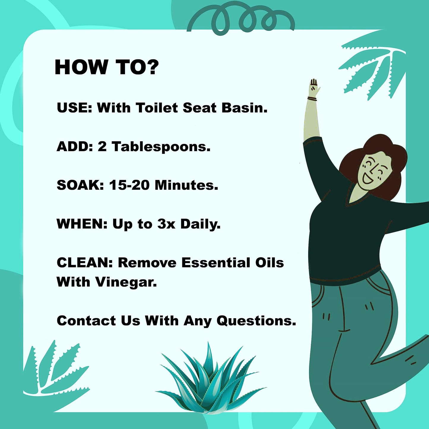 Sitz Bath for Hemorrhoids Soothing 20-in-1 Salts Mix + E Oils, 15 Soaks Concentrate for Toilet Seat Basin - Comfort Relief, Made in USA with Premium