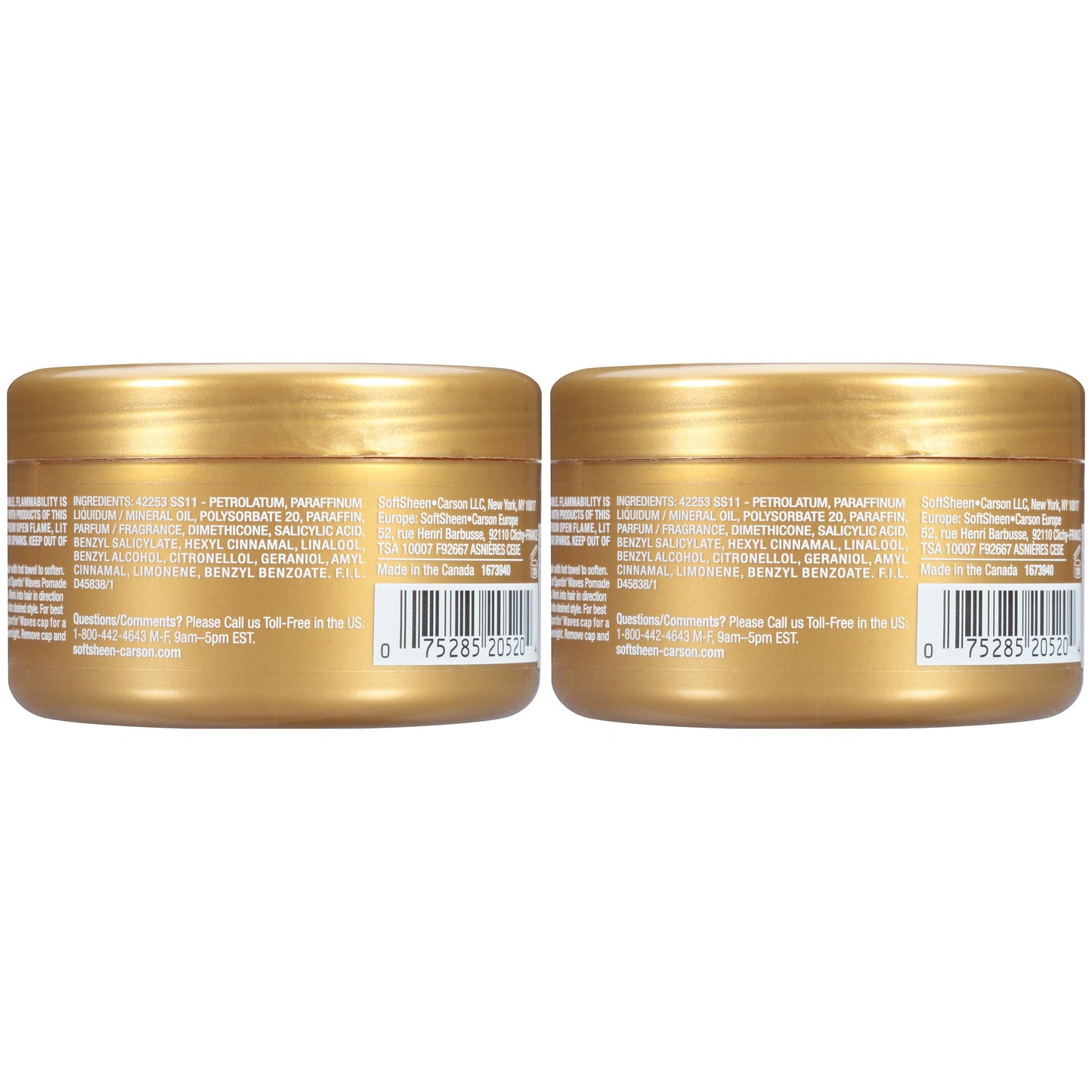 Softsheen Carson Sportin' Waves Maximum Hold Pomade, 2 Count