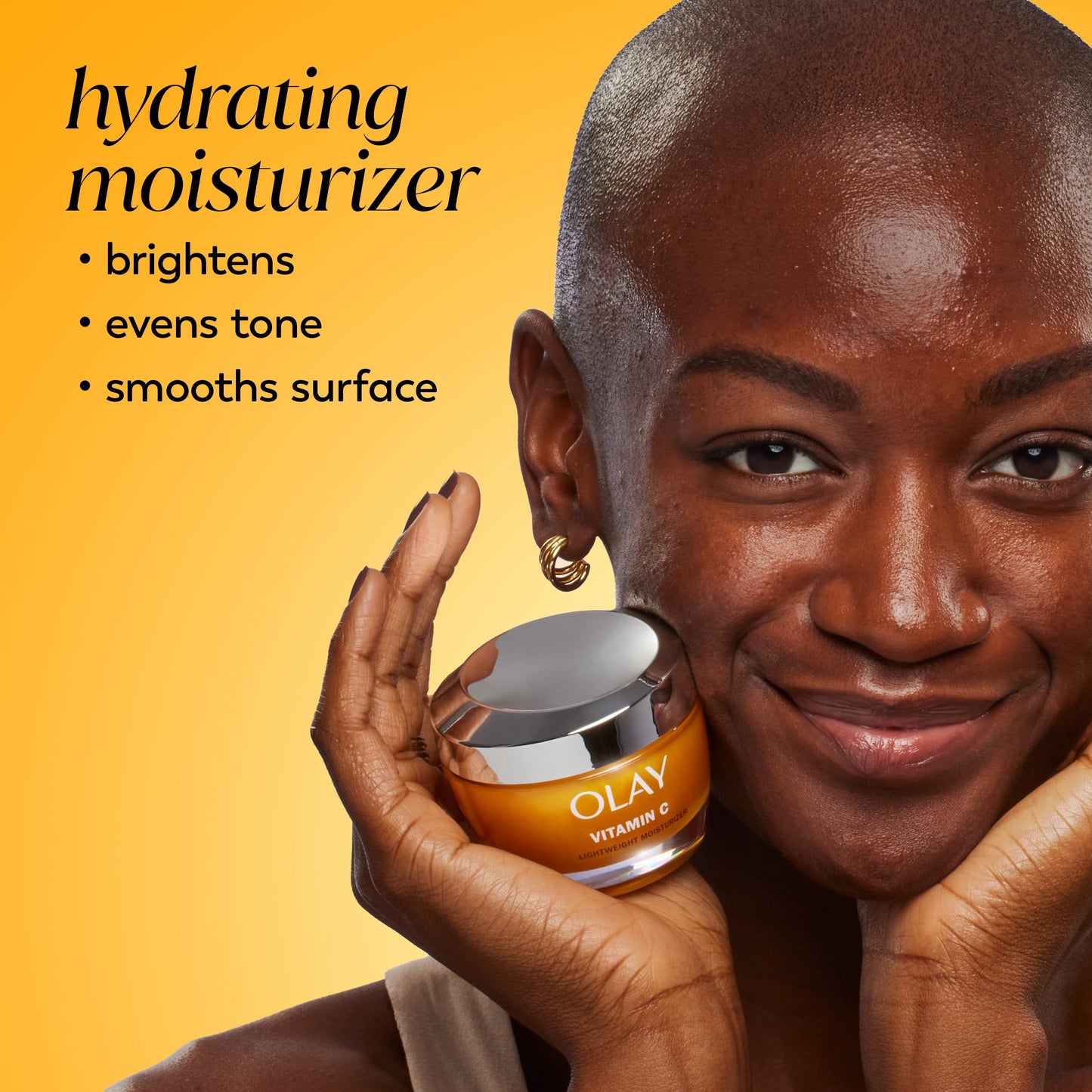 Olay Vitamin C Face Moisturizer, Brightening Cream for Women, Instant Hydration, Evens Tone, Dark Spot & Hyperpigmentation Reduction, Glowing Skin