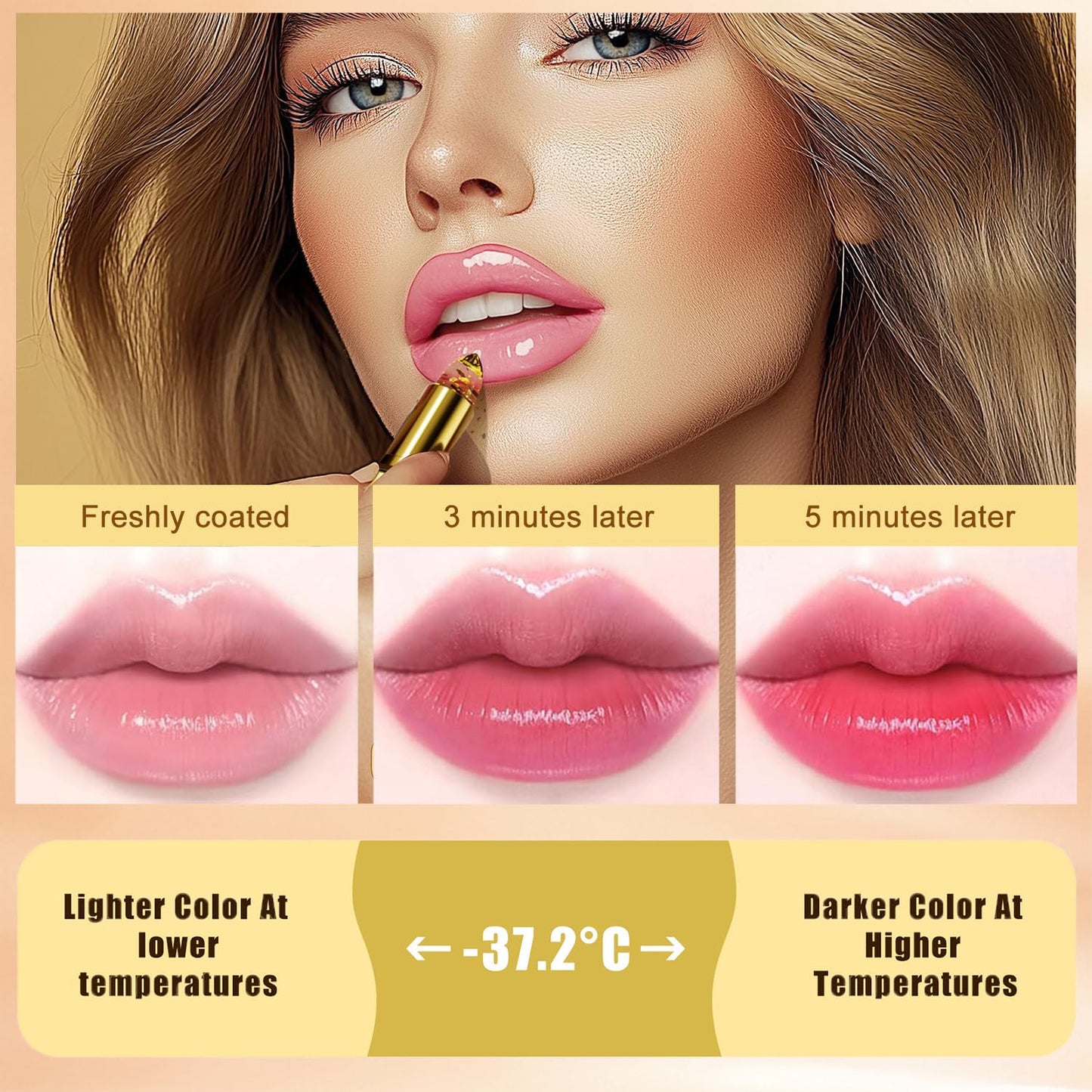 ZARICS 6 Colors Lip Tint Stain Set,Korean Lip Gloss Lip Stain Tint Plumping Mini Liquid Matte Lipstick Beauty and Personal Care ZARICS