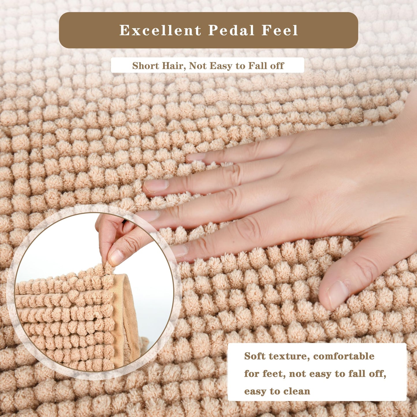 AOWIS Bathroom Rug Mat, Extra Soft Non Slip Absorbent Water Bath Rug,Quick Dry, Machine Washable Bath Mats for Bathroom Floor, Tub, Shower and Home…