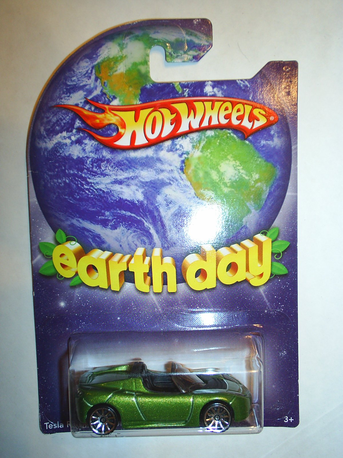 Hot Wheels 2010 Earth Day Tesla Roadster Sport 1/64 Scale Collectible Die Cast Car