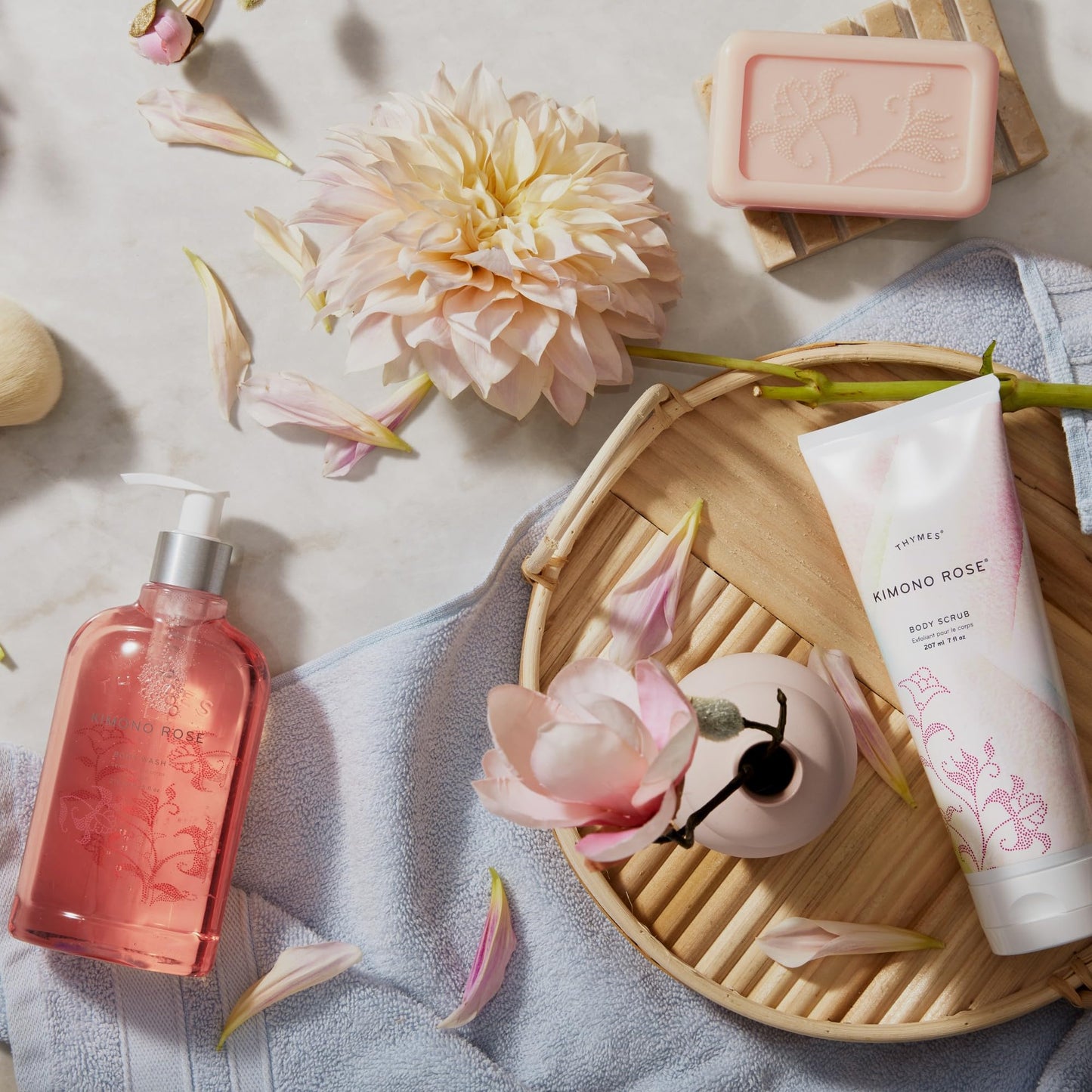Thymes Bath Soap - 6 Oz - Kimono Rose