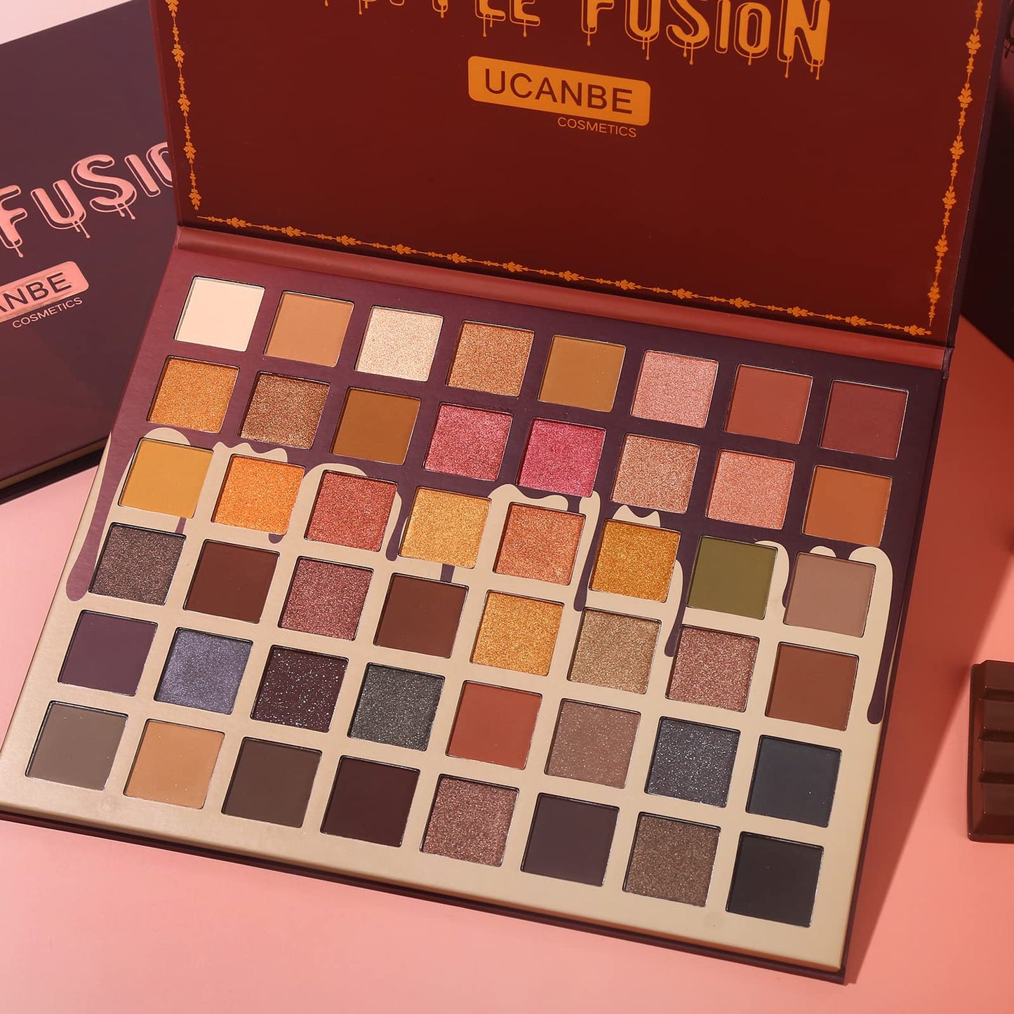UCANBE Toffee Fusion Nude Eyeshadow Palette, 48 Neutral Shades Naked Eye Shadow Makeup Pallet, High Pigmented Matte Glitter Shimmer Make Up Kit Beauty and Personal Care UCANBE