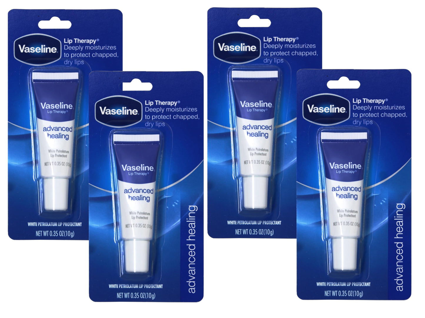 Vaseline Lip Therapy Advanced Formula 0.35 oz (Pack of 4) Beauty and Personal Care Vaseline