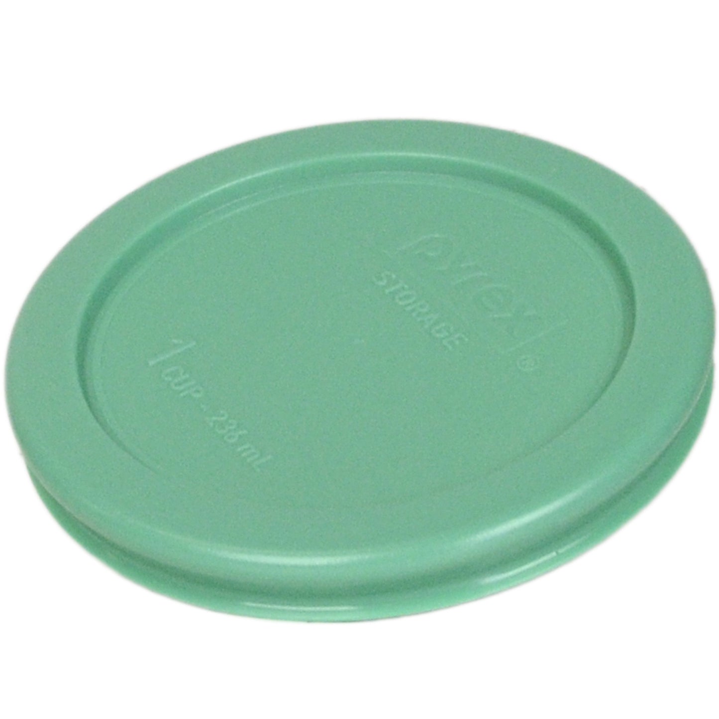 Pyrex 7202-PC 1-Cup Green Food Storage Replacement Lid (6 Pack) - Made in USA