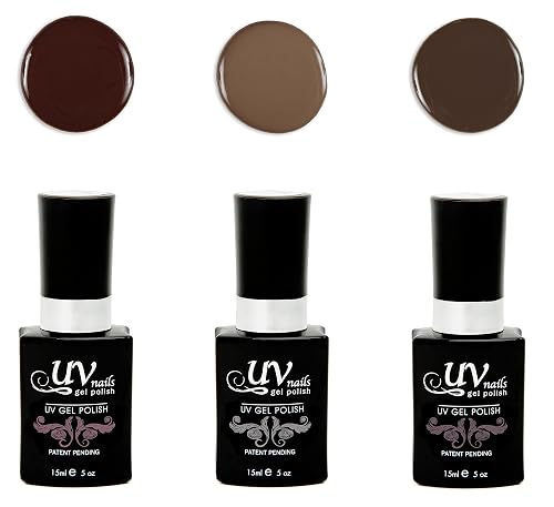 UV-Nails Inanna Set of 3 UV or LED gel polish Beauty & Personal Care UV-NAILS
