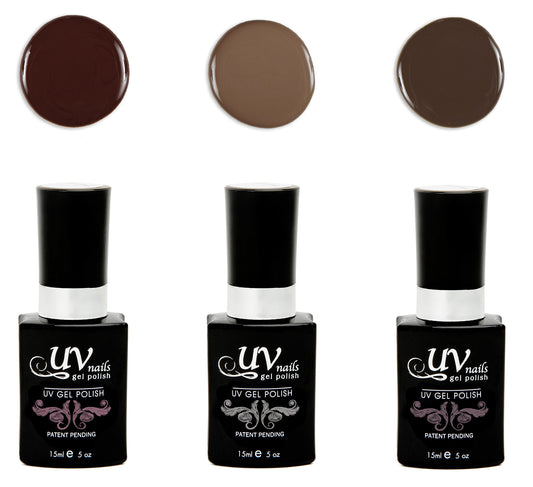 UV-Nails Inanna Set of 3 UV or LED gel polish Beauty & Personal Care UV-NAILS