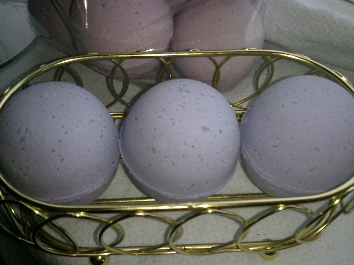 3 Lavender Luxury Bath Bombs, Large 5 oz Each, Handmade with Shea, Mango & Cocoa Butter, Ultra Moisturizing, Individually Hand Wrapped, Great for Dry…