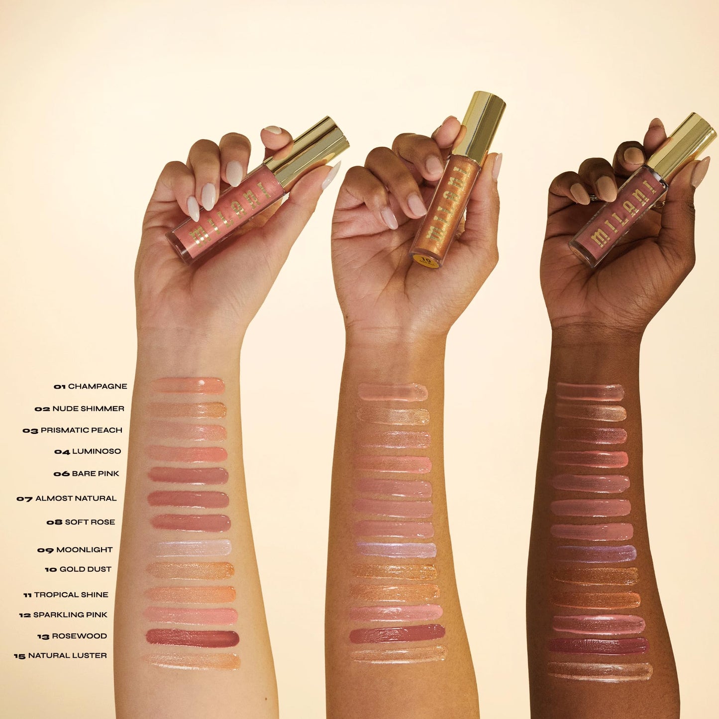 Milani Lip Gloss, Keep It Full Nourishing Lip Plumper with Hyaluronic Acid & Peptides for Soft, Fuller-Looking Lips (0.13 Fl. Oz.) Rosewood Beauty and Personal Care Milani