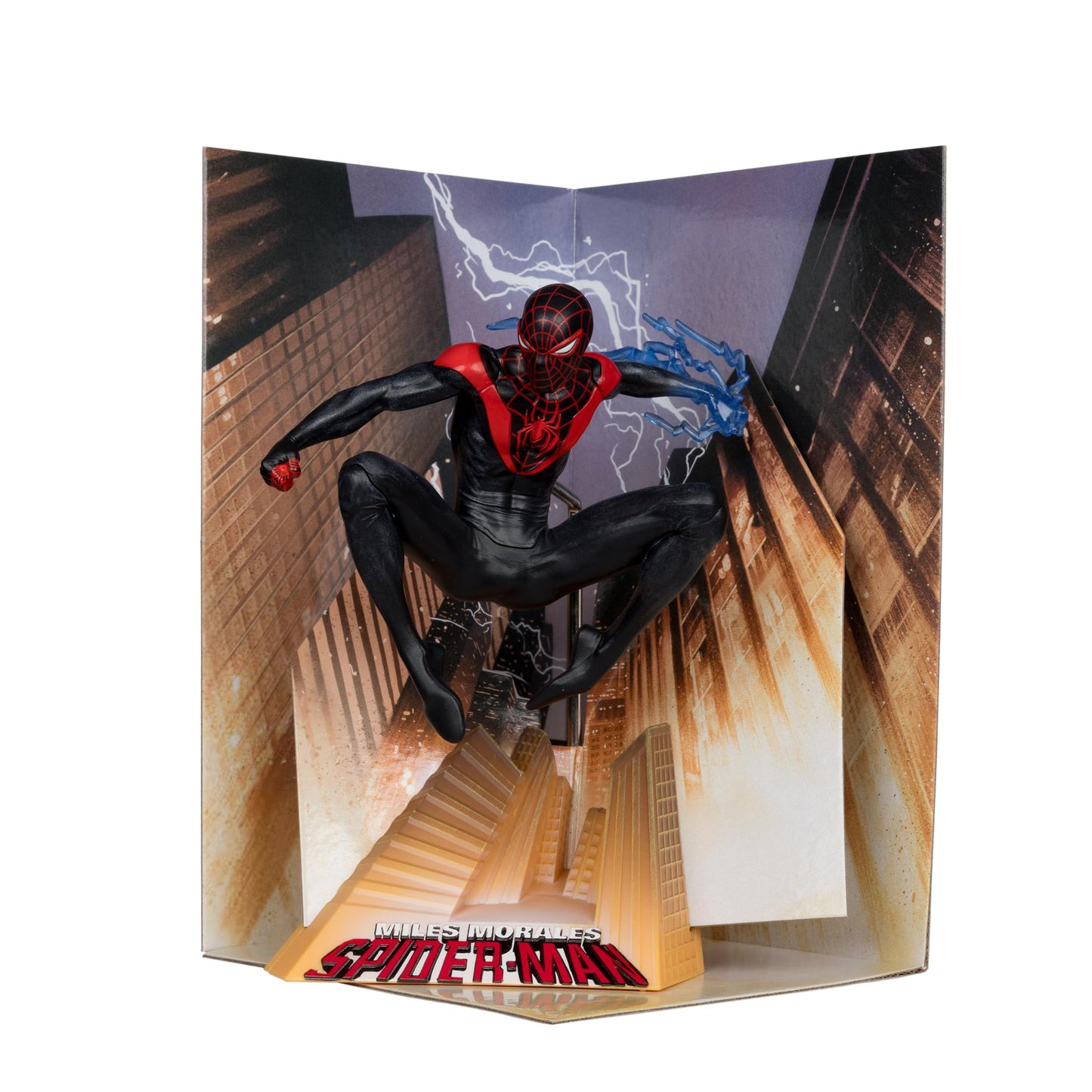 McFarlane Toys - Marvel Spider-Man 1:10th Scale Collectible with Scene (Miles Morales: Spider-Man #1)