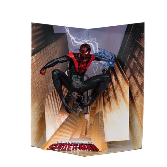 McFarlane Toys - Marvel Spider-Man 1:10th Scale Collectible with Scene (Miles Morales: Spider-Man #1)