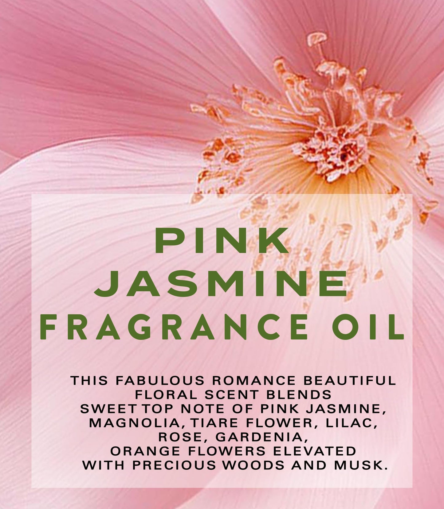 Botanical Beauty PINK JASMINE FRAGRANCE OIL ROLL-ON 0.169 Fl Oz 5 ml Rollerball Perfume, Long Lasting an luxury scent of Jasmine, Magnolia, Tiare