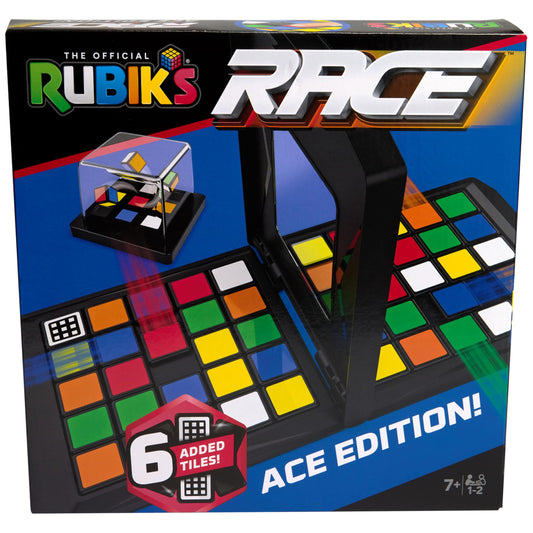 Rubik’s Race Ace Edition – Classic Fast-Paced 2-Player Puzzle & Strategy Board Game, Color-Matching Brain Teaser for Kids, Teens & Adults Ages 7+