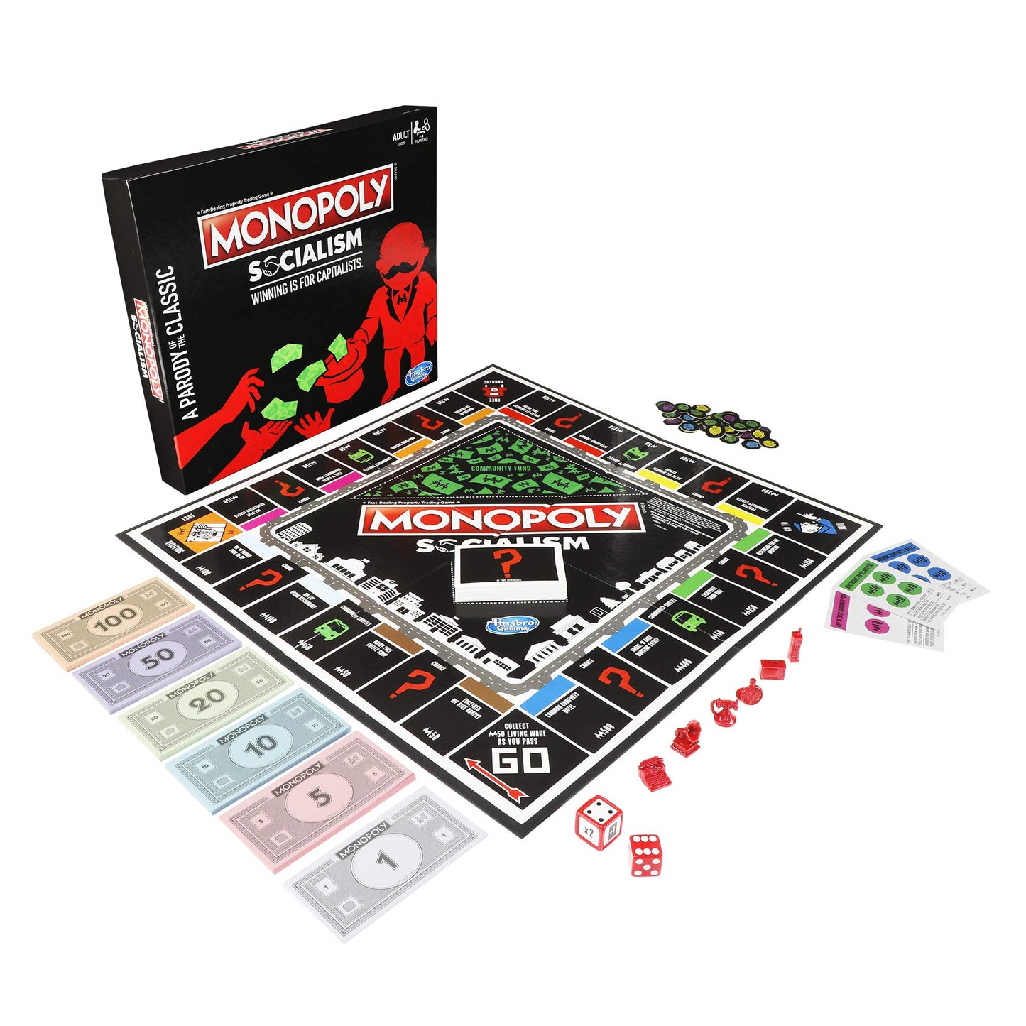 Monopoly Socialism Board Game Parody Adult Party Game