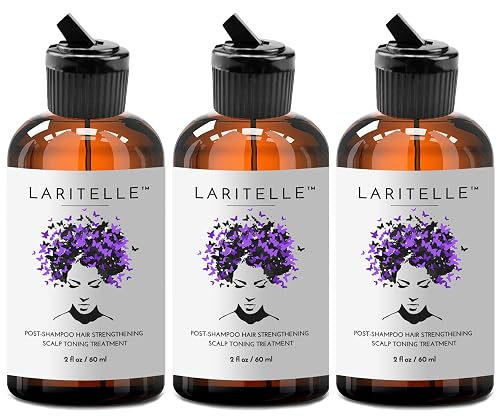 Laritelle Organic Post-Shampoo Hair Strengthening & Scalp Toning Treatment - Rosemary, Saw Palmetto, Cedar & Nettle Hydrosols - 3 x 2 oz
