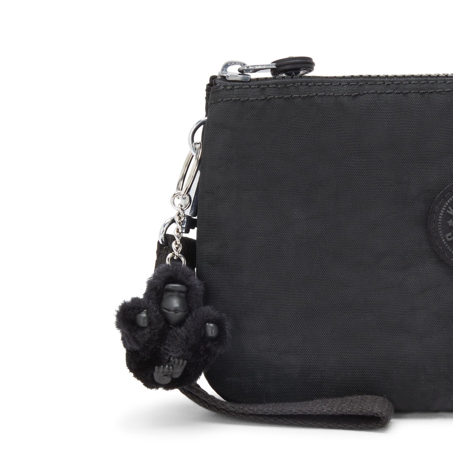 Kipling Womens Creativity Extra Large Wristlet, Versatile Cosmetics Kit, Lightweight Nylon Travel Organizer Pouch, Black Noir, Extra Large US