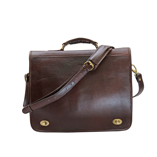 ARTISTRY ARTS 16 Inch Handcrafted GENUINE Leather briefcases Travel Laptop Messenger Bags for Men and Women Best Office School College Work Satchel