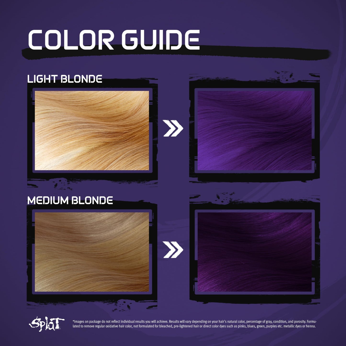 Splat | Complete Kit | Hair Dye | Semi-Permanent | Long Lasting | Vegan and Cruelty-Free (Passionate Purple)