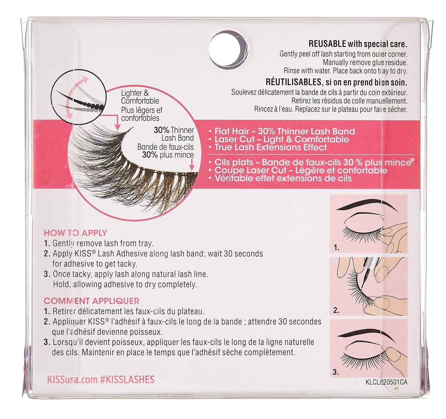 Kiss Lash Couture Luxtensions Royal Silk (Pack of 6)