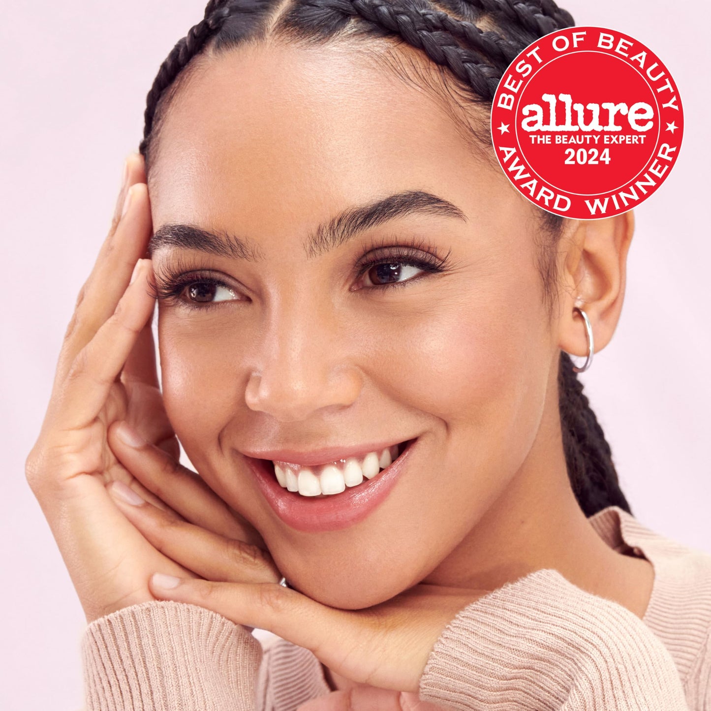 KISS The New Natural, False Eyelashes, 'Nude Blazer', 12mm, Includes 4 Pairs Of Lashes, Easy to Apply, Reusable Lash Clusters