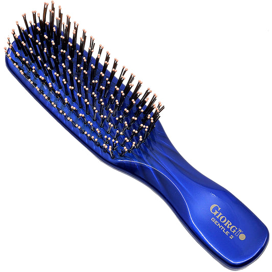 GIORGIO Hair Brush for Men and Women, Gentle Mini Detangler Hair Brush for Thick Hair, Scalp Massager Brush, Travel Detangling Brush, All Hair Types