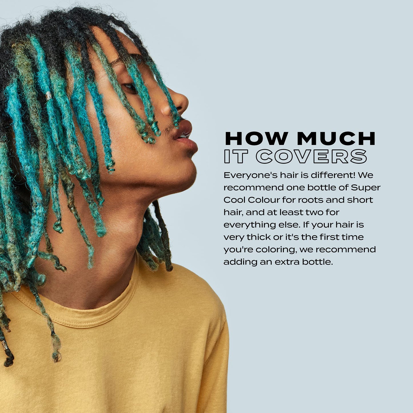 BLEACH LONDON Washed Up Mermaid Super Cool Color - Semi-Permanent Hair Color, Vivid Turquoise Blue, Bright Aqua Temporary Hair Color Cream, 5.07 fl