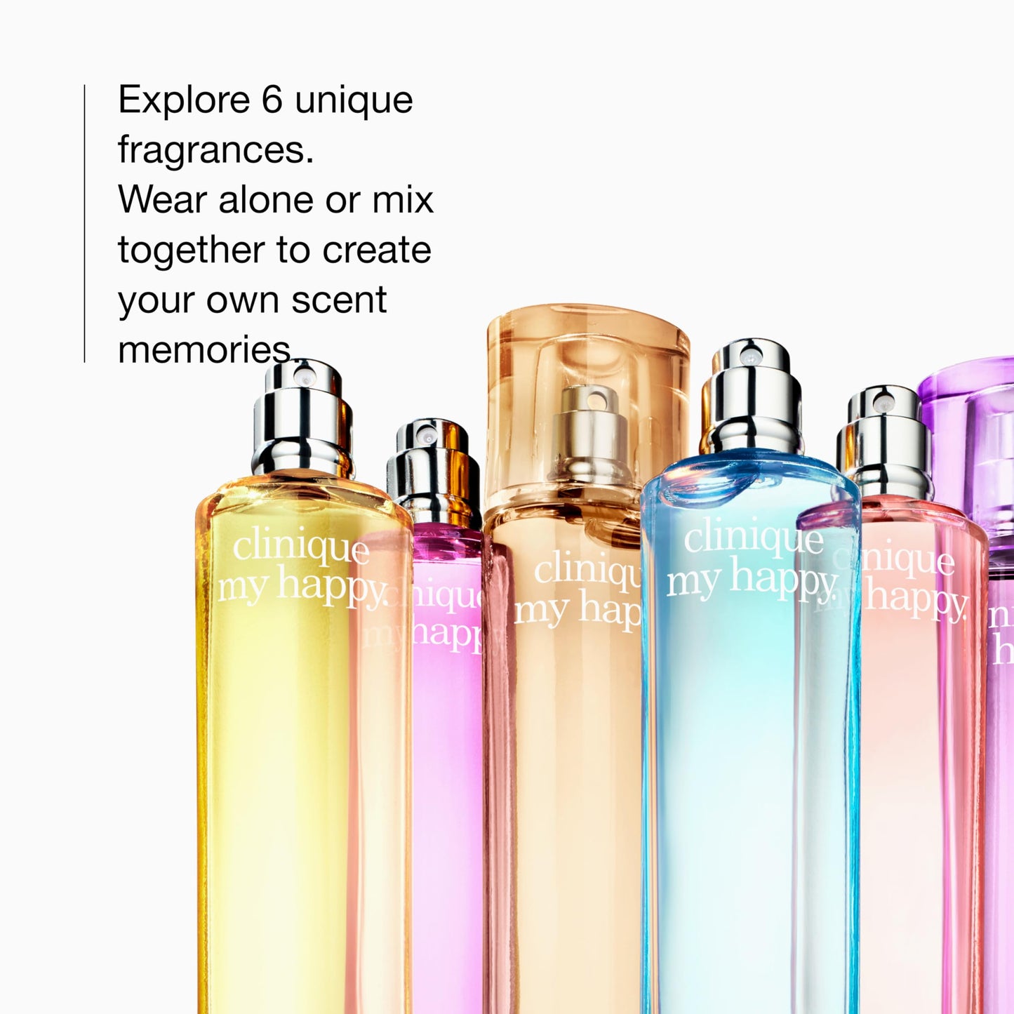 Clinique My Happy Fragrance Spray, Lily of the Beach | Notes of Coconut + Solar Lily | Perfumes for Women, Mini Travel Size, 0.5 Fl Oz