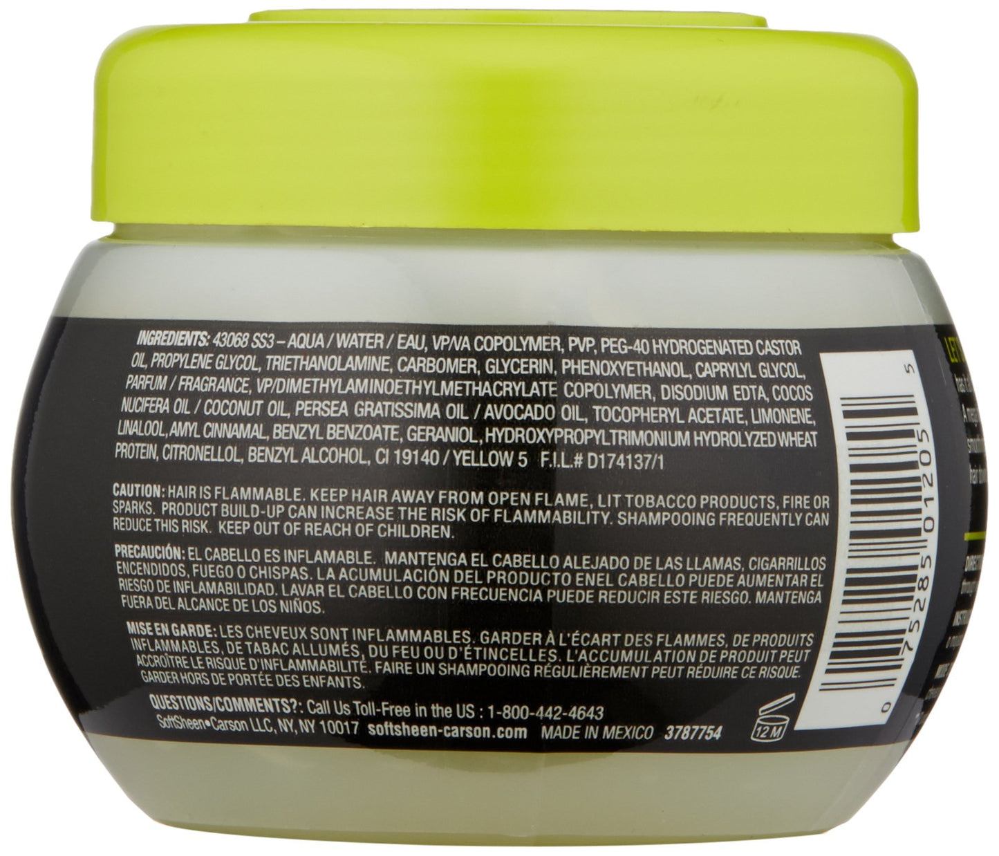 SoftSheen-Carson Let's Jam! Shining and Conditioning Gel by Dark and Lovely, Mega Hold, for all Hair Types, with Coconut Oil and Avocado Oil, No