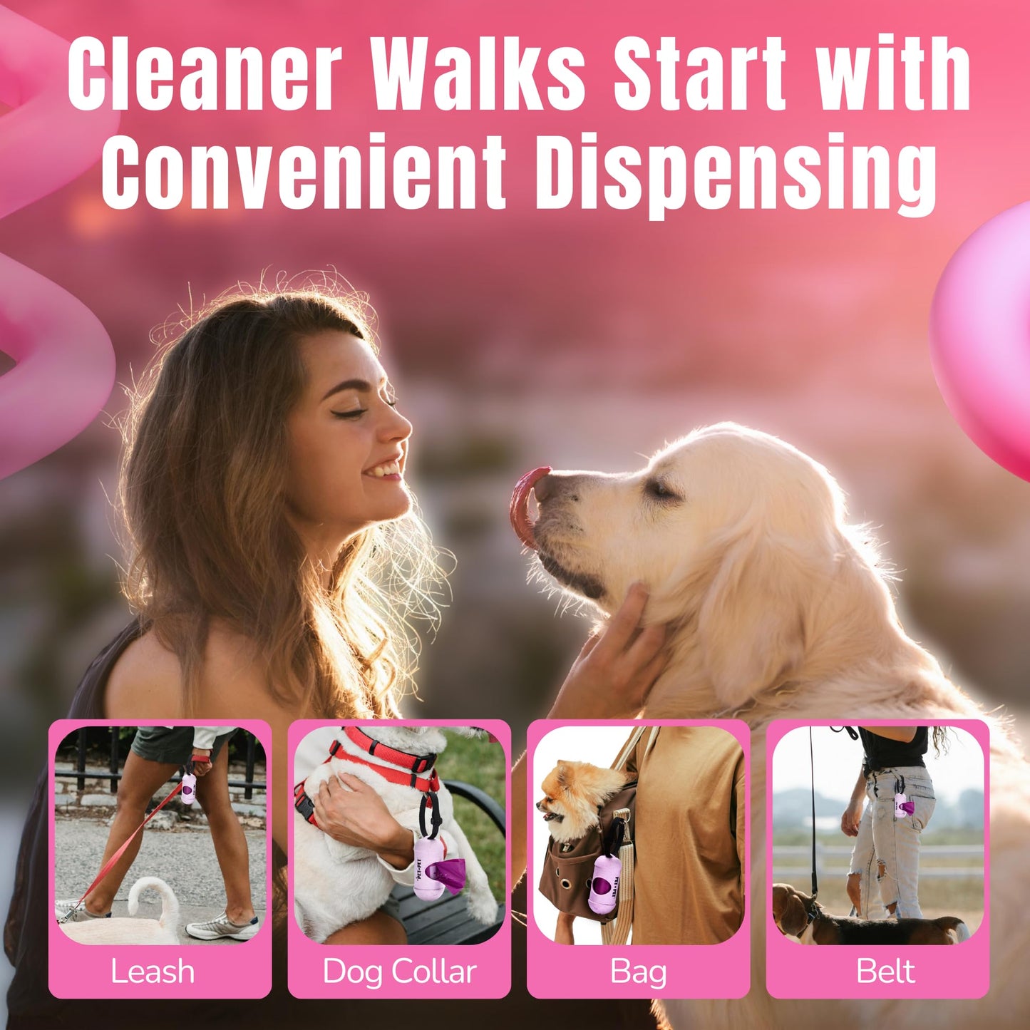 Pet N Pet Dog Poop Bags – 288 Lavender Scented Rolls with Dispenser, USDA Certified 38% Plant-Based, Leak-Proof Waste Bags for Dogs