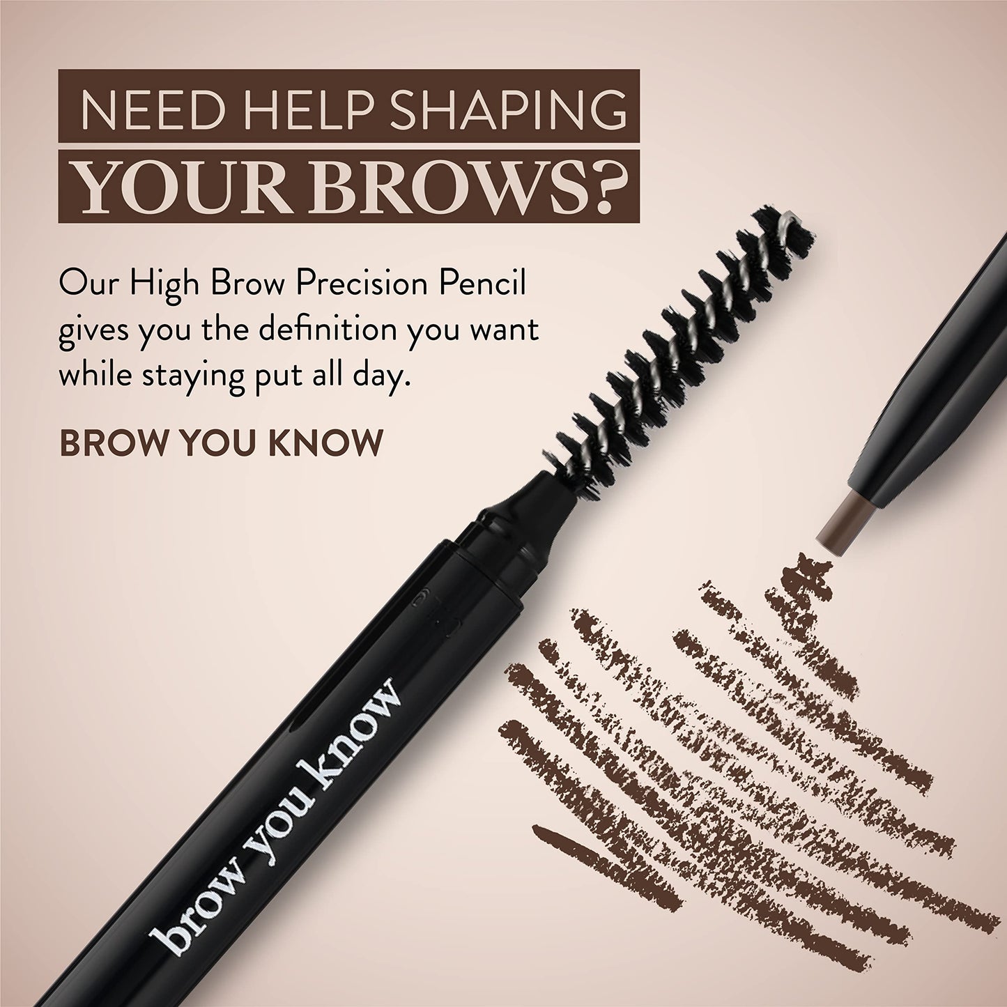 Waterproof Eyebrow Pen with Brush, Brow Pencil & Lash Spoolies for Eyelash Extensions, Eye Brow Pencils for Women, Eyelash Brush & Spoolie Combo