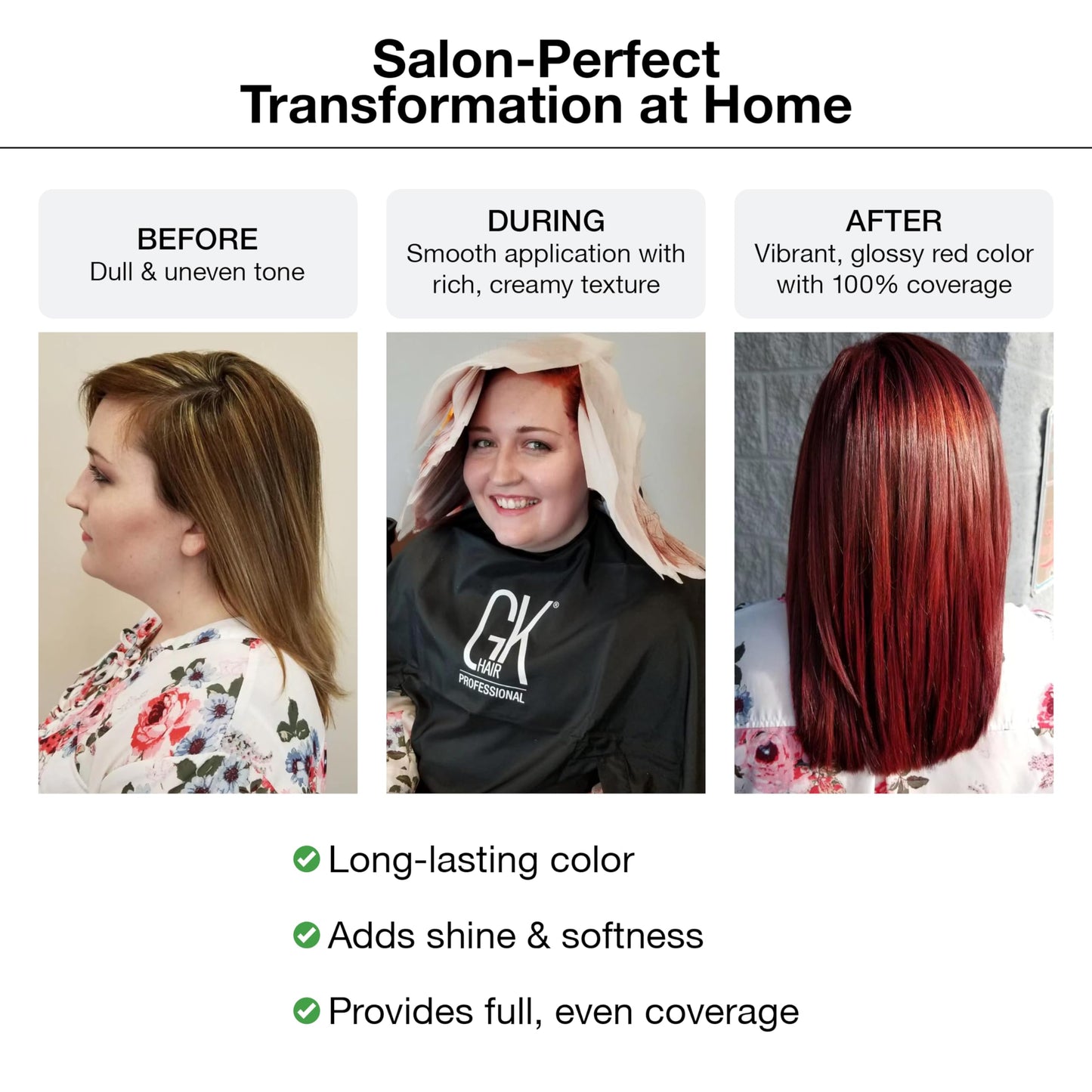 GK HAIR Color Cream 3.0 Natural Dark Brown - 100% Grey Coverage | Semi, Demi or Permanent Results | 8-10 Vol Semi | 20-30-40 Vol Permanent - Salon