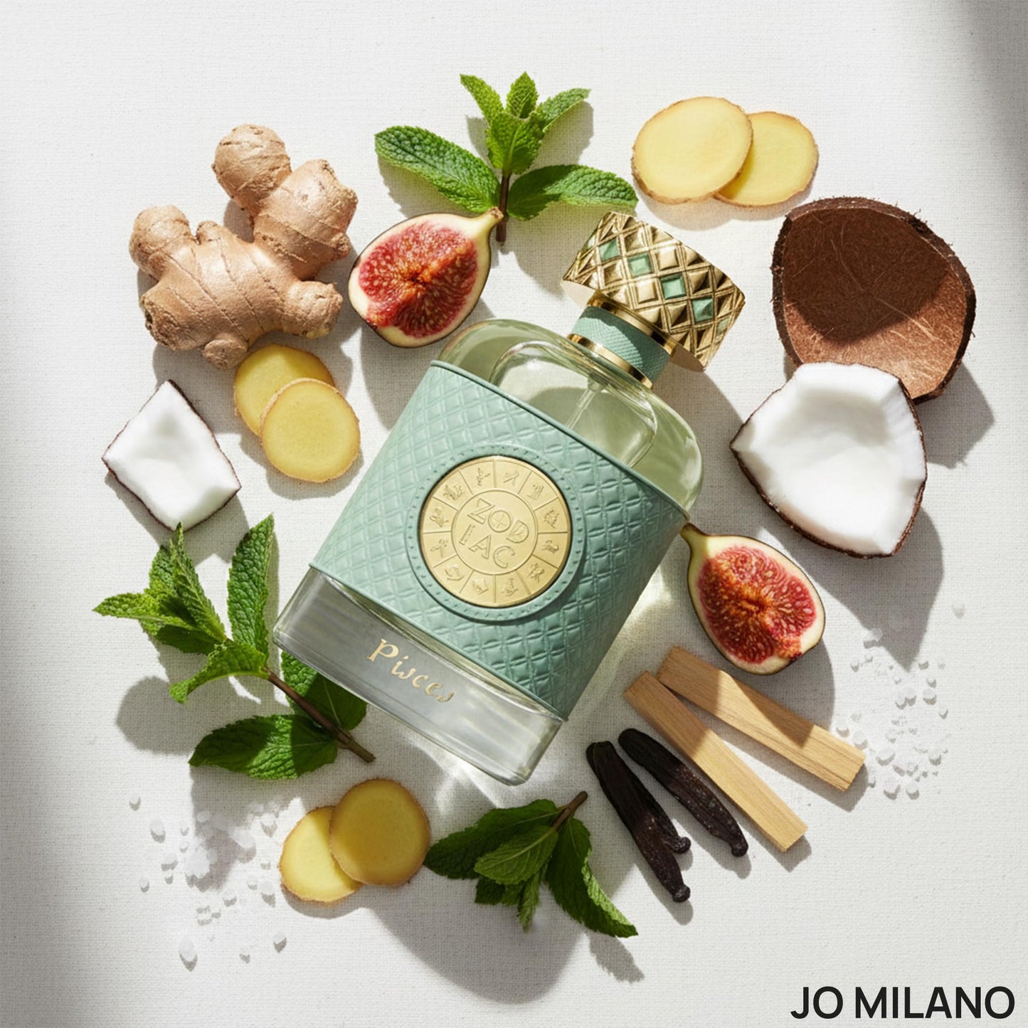 Jo Milano Zodiac Pisces Eau De Parfum Spray | 3.4 oz (100ml) | Sweet, Coconut, Vanilla, Oud, Warm, Mint Scent | Long Lasting Fragrance for Women