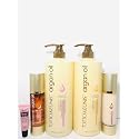 OTTO KEUNIS argan oil 5+ Hydrating shampoo 33.8oz, Conditioner 33.8oz., Hair serum 3.38 oz., Shine Spray 3.38 oz "Free Starry Sexy Kiss Lip Plumping