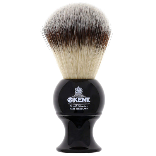 Kent BLK8S Shaving Brush with Ultra-Soft Silvertext Synthetic Bristles and Black Resin Handle to use with Shave Cream or Soap for a Perfect Lather. Beauty and Personal Care KENT