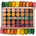 Profusion Cosmetics Marigold 35 Shade Eyeshadow Palette - Multicolor Blendable Natural Shades in Matte, Shimmer, and Glitter Finishes, Long-Wear…