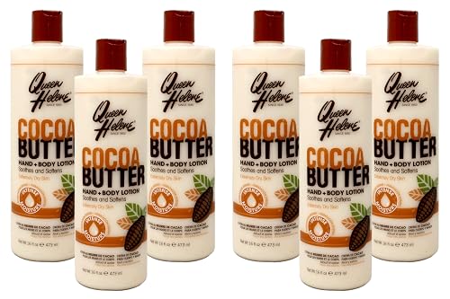 QUEEN HELENE Cocoa Butter Hand & Body Lotion 16 oz (Pack of 6)