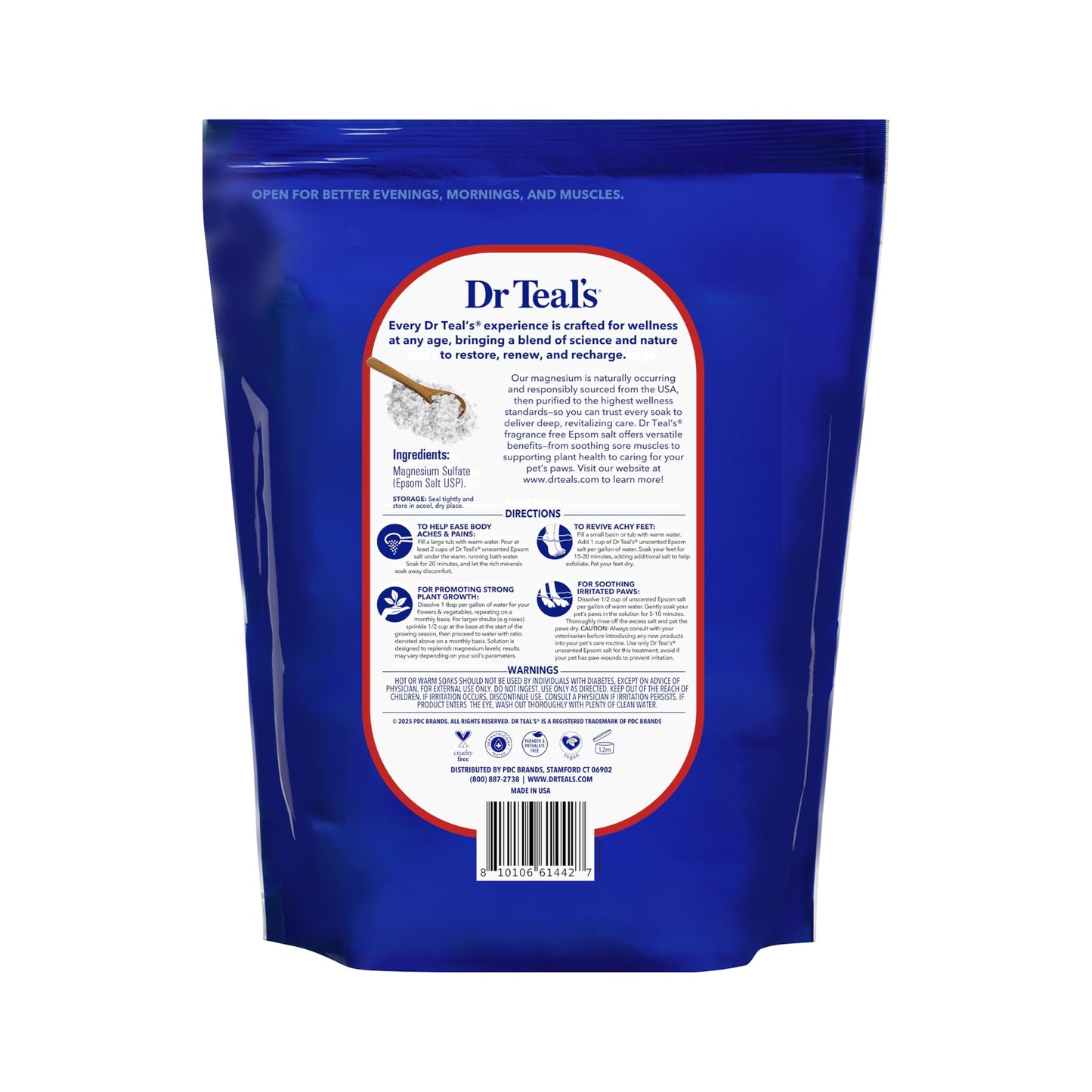 Dr Teal's Pure Epsom Salt Multipurpose Solution, Fragrance Free, Bulk Size - 19 lbs Beauty and Personal Care Dr Teal's