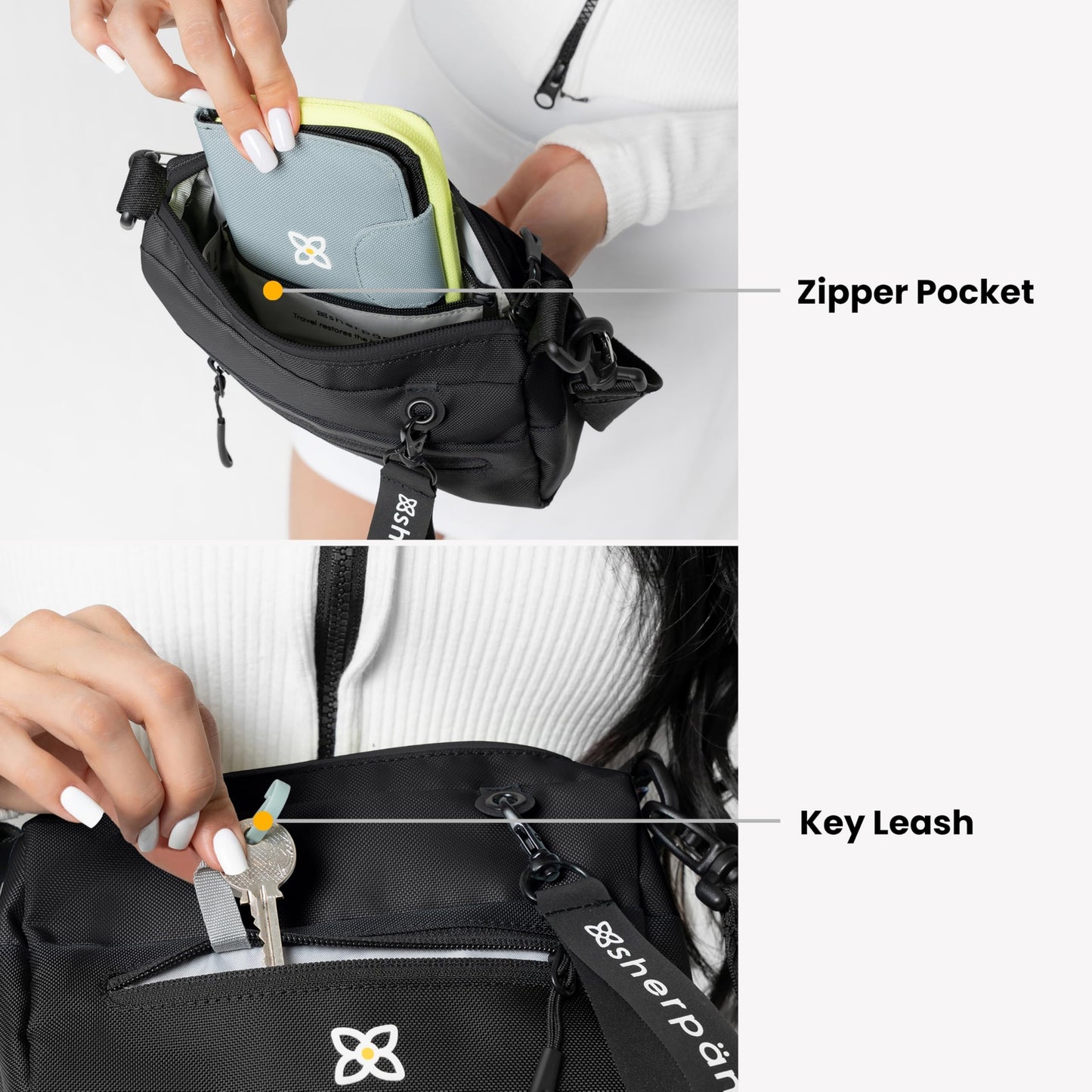 Sherpani Skye, Small Crossbody Purse, Nylon Crossbody Bag, Lightweight Cross Body, Handbags, Travel Purses for Women, Travel Gift, RFID Protection…