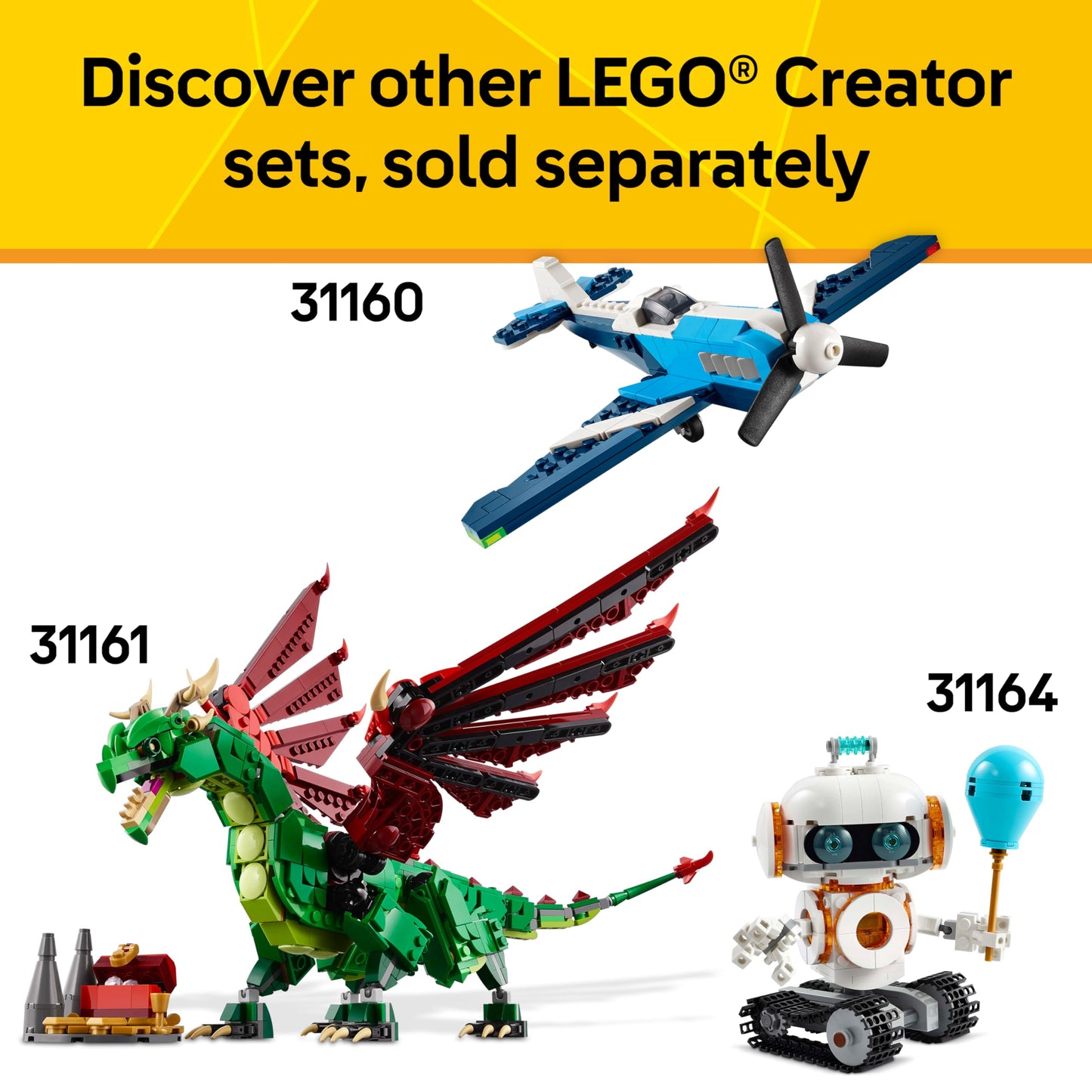 LEGO Creator 3 in 1 Wild Animals Surprising Spider 31159, Build Spider, Scorpion or Snake, Animal Figures Building Toy for Kids Ages 7+