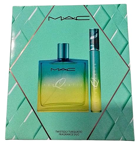 MAC Twistedly Turquatic Fragrance Duo Set - Eau de Toilette Spray 1.7 fl oz / 50 ml + Travel Spray 0.2 fl oz / 6 ml
