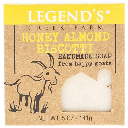 Legend's Creek Farm Goat Milk Soap - Cleansing Moisturizing Bar for Hands and Body - 5 Oz Creamy Lather, Nourishing, Gentle Natural Soap for Sensitive
