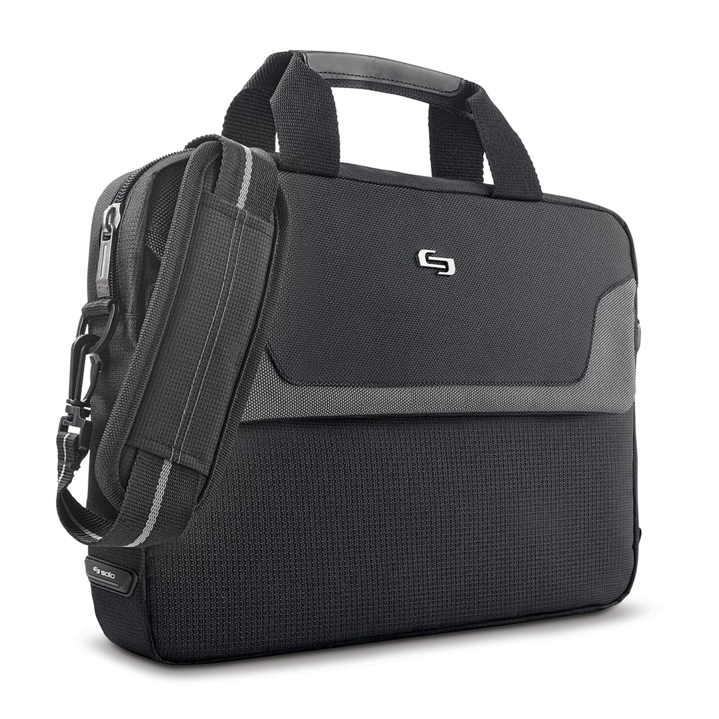 Solo New York Briefcase - Laptop Carrying Bag for Women & Men, Brief for Travel & Work, Full Length Front Pocket, Adjustable Shoulder Strap, Fits 14"