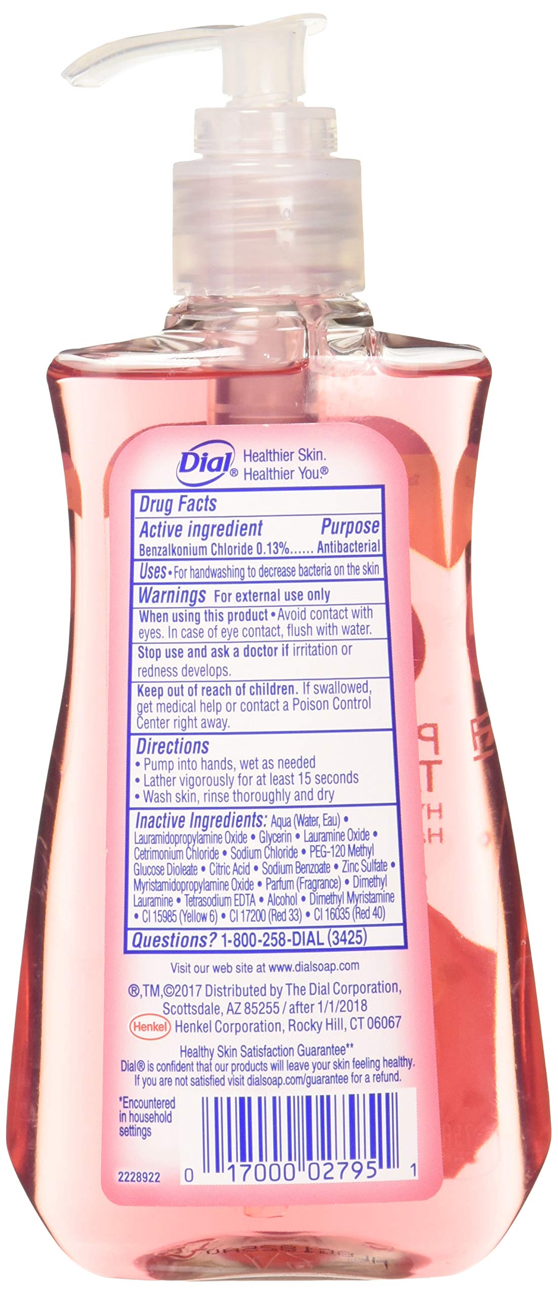 Antimicrobial Liquid Soap, 7 1/2 oz Pump Bottle, Pomegranate & Tangerine, 12/CT